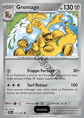 Carte Pokémon Gromago  Reverse n°131 de la série Étincelles Déferlantes