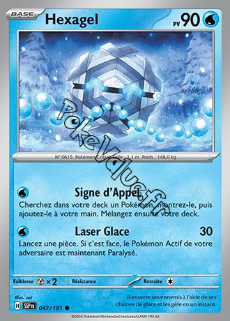 Carte Pokémon Hexagel  n°047 de la série Étincelles Déferlantes