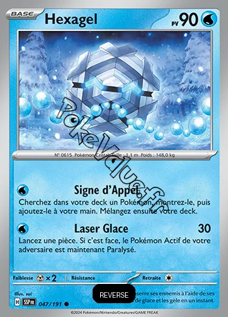 Carte Pokémon Hexagel  Reverse n°047 de la série Étincelles Déferlantes
