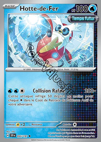 Carte Pokémon Hotte de Fer n°055 de la série Étincelles Déferlantes