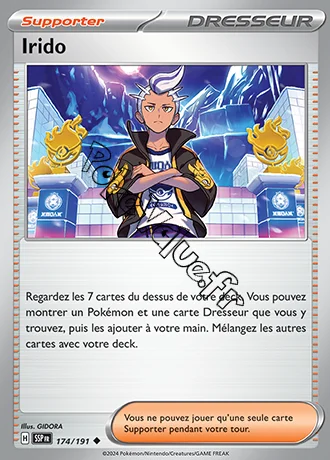 Carte Pokémon Irido n°174 de la série Étincelles Déferlantes