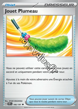 Carte Pokémon Jouet Plumeau n°166 de la série Étincelles Déferlantes