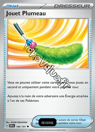 Carte Pokémon Jouet Plumeau Reverse n°166 de la série Étincelles Déferlantes