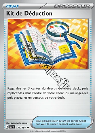 Carte Pokémon Kit de Déduction n°171 de la série Étincelles Déferlantes