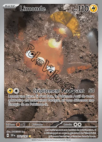 Carte Pokémon Limonde  n°202 de la série Étincelles Déferlantes