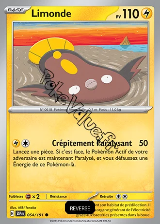 Carte Pokémon Limonde  Reverse n°064 de la série Étincelles Déferlantes