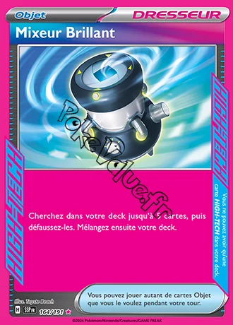 Carte Pokémon Mixeur Brillant n°164 de la série Étincelles Déferlantes