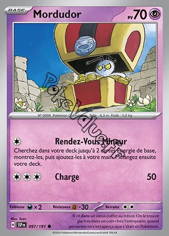 Carte Pokémon Mordudor  n°097 de la série Étincelles Déferlantes