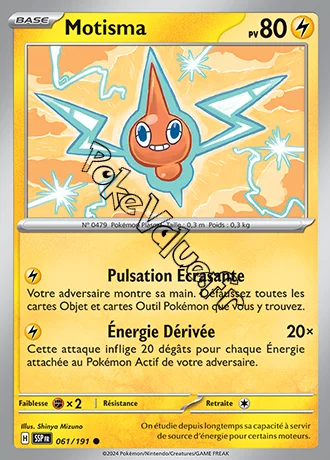 Carte Pokémon Motisma  n°061 de la série Étincelles Déferlantes