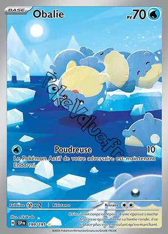 Carte Pokémon Obalie  n°199 de la série Étincelles Déferlantes