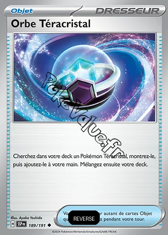 Carte Pokémon Orbe Téracristal Reverse n°189 de la série Étincelles Déferlantes