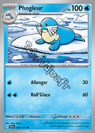 Carte Pokémon Phogleur  n°044 de la série Étincelles Déferlantes