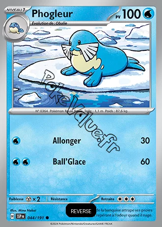 Carte Pokémon Phogleur  Reverse n°044 de la série Étincelles Déferlantes