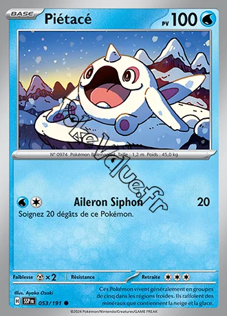 Carte Pokémon Piétacé n°053 de la série Étincelles Déferlantes