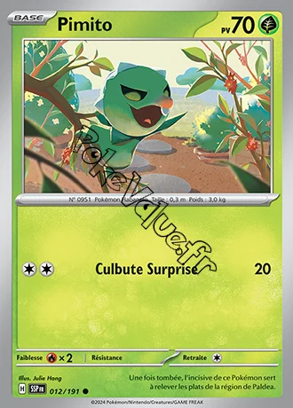 Carte Pokémon Pimito  n°012 de la série Étincelles Déferlantes