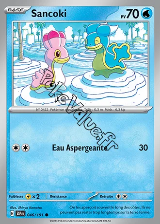 Carte Pokémon Sancoki  n°046 de la série Étincelles Déferlantes