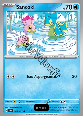 Carte Pokémon Sancoki  Reverse n°046 de la série Étincelles Déferlantes