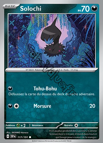 Carte Pokémon Solochi  n°117 de la série Étincelles Déferlantes