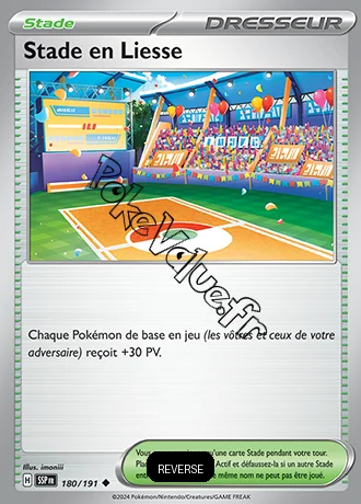 Carte Pokémon Stade en Liesse Reverse n°180 de la série Étincelles Déferlantes