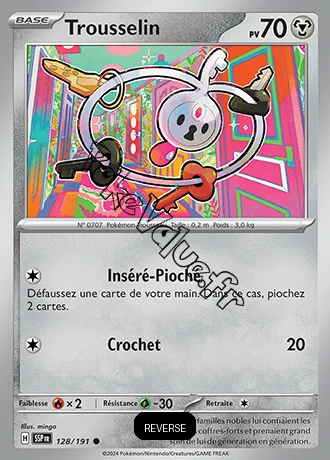 Carte Pokémon Trousselin  Reverse n°128 de la série Étincelles Déferlantes