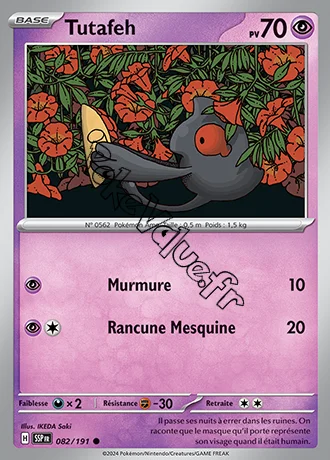 Carte Pokémon Tutafeh  n°082 de la série Étincelles Déferlantes