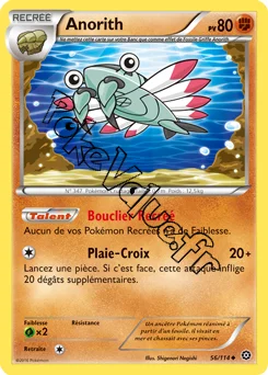 Carte Pokémon Anorith  n°56 de la série Offensive Vapeur