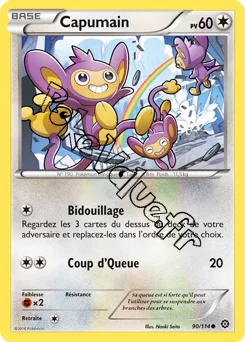 Carte Pokémon Capumain  n°90 de la série Offensive Vapeur