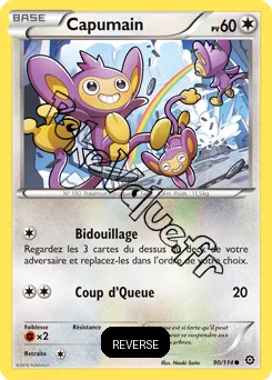 Carte Pokémon Capumain  Reverse n°90 de la série Offensive Vapeur