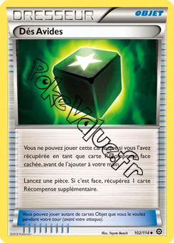 Carte Pokémon Dés Avides n°102 de la série Offensive Vapeur