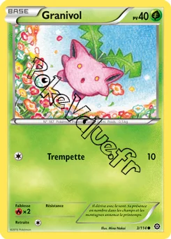 Carte Pokémon Hoppip  n°3 de la série Offensive Vapeur