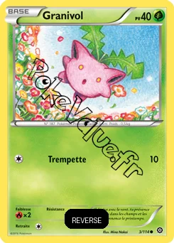 Carte Pokémon Hoppip  Reverse n°3 de la série Offensive Vapeur
