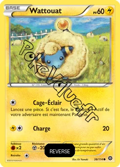 Carte Pokémon Mareep  Reverse n°38 de la série Offensive Vapeur