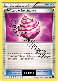 Carte Pokémon Pofiterole Envoûtante Reverse n°99 de la série Offensive Vapeur