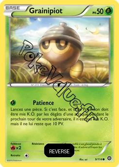 Carte Pokémon Seedot  Reverse n°9 de la série Offensive Vapeur