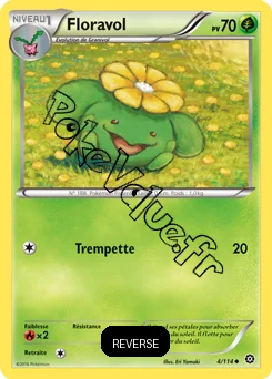 Carte Pokémon Skiploom  Reverse n°4 de la série Offensive Vapeur