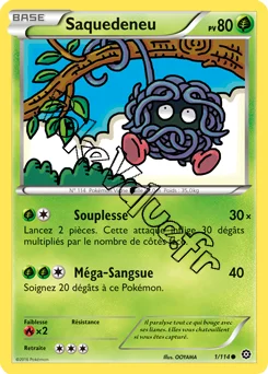 Carte Pokémon Tangela  n°1 de la série Offensive Vapeur