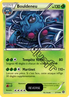 Carte Pokémon Bouldeneu  Reverse n°2 de la série Offensive Vapeur