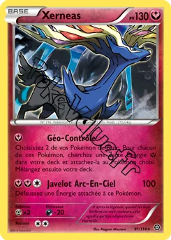 Carte Pokémon Xerneas  n°81 de la série Offensive Vapeur