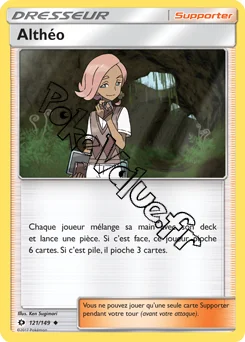 Carte Pokémon Althéo n°121 de la série Soleil et Lune