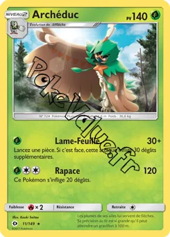 Carte Pokémon Archéduc n°11 de la série Soleil et Lune