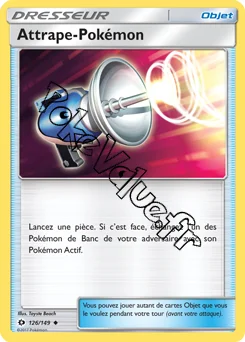 Carte Pokémon Attrape Pokémon n°126 de la série Soleil et Lune