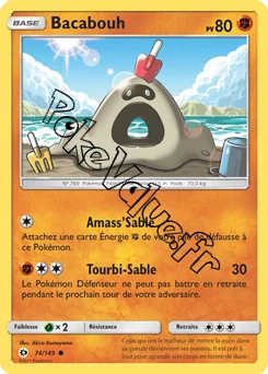 Carte Pokémon Bacabouh n°74 de la série Soleil et Lune