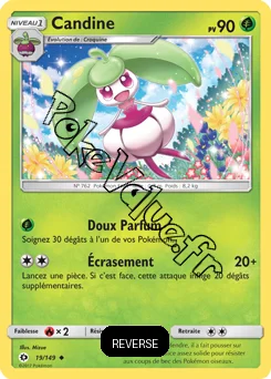 Carte Pokémon Candine  Reverse n°19 de la série Soleil et Lune
