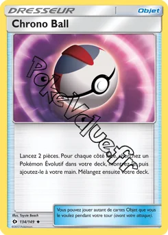 Carte Pokémon Chrono Ball n°134 de la série Soleil et Lune