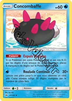 Carte Pokémon Concombaffe  n°47 de la série Soleil et Lune