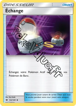 Carte Pokémon Échange n°132 de la série Soleil et Lune