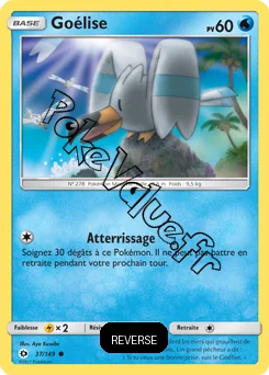Carte Pokémon Goélise Reverse n°37 de la série Soleil et Lune