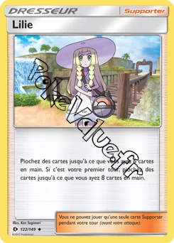 Carte Pokémon Lilie n°122 de la série Soleil et Lune