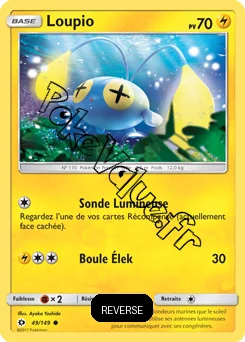 Carte Pokémon Loupio  Reverse n°49 de la série Soleil et Lune