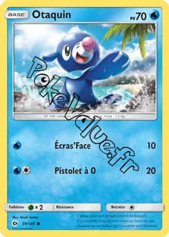 Carte Pokémon Otaquin  n°39 de la série Soleil et Lune